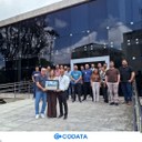 Artista paraibana presta homenagem à CODATA com pintura em aquarela da sede da Companhia