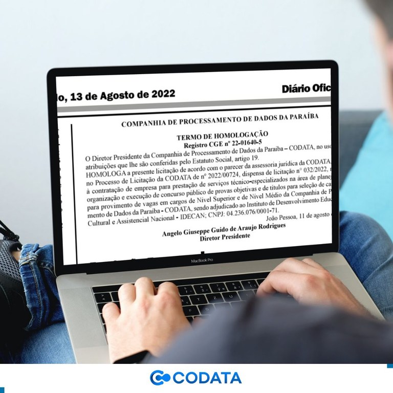 CODATA homologa licitação para realização de novo concurso público CODATA homologa licitação para realização de novo concurso público