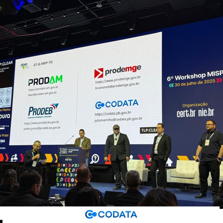 CODATA participa do 13º Fórum Brasileiro de CSIRTs e do 6º Workshop MISP e reforça integração nacional em cibersegurança