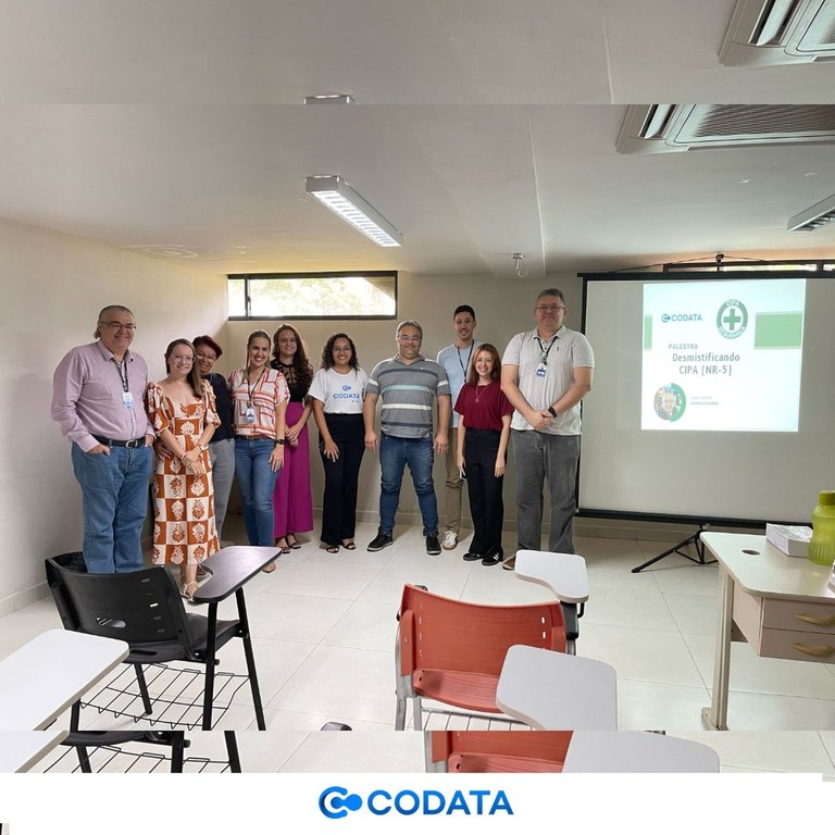 CODATA realiza palestra para desmistificar a CIPA para os colaboradores CODATA realiza palestra para desmistificar a CIPA para os colaboradores