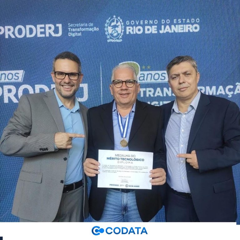 Presidente da CODATA é homenageado com Medalha do Mérito Tecnológico no Rio de Janeiro Presidente da CODATA é homenageado com Medalha do Mérito Tecnológico no Rio de Janeiro