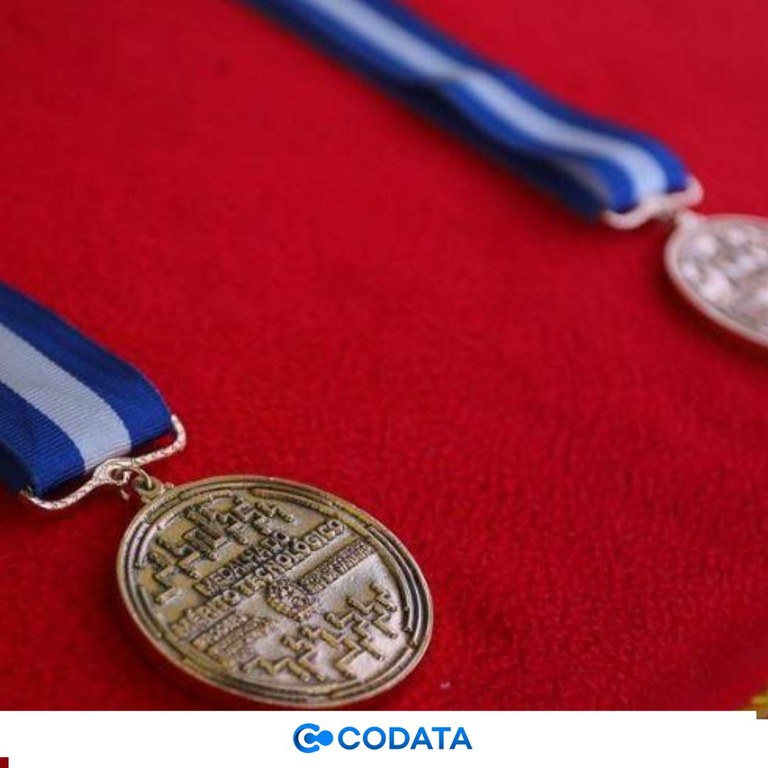 Presidente da CODATA será homenageado com a “Medalha do Mérito Tecnológico” pelo Governo do Estado do Rio de Janeiro Presidente da CODATA será homenageado com a “Medalha do Mérito Tecnológico” pelo Governo do Estado do Rio de Janeiro